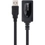 Nanocable 10.01.0213 Cable Prolongador USB 2.0 Macho a Hembra 15m Negro